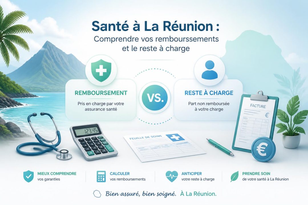 Remboursement, mutuelle et reste à charge à La Réunion